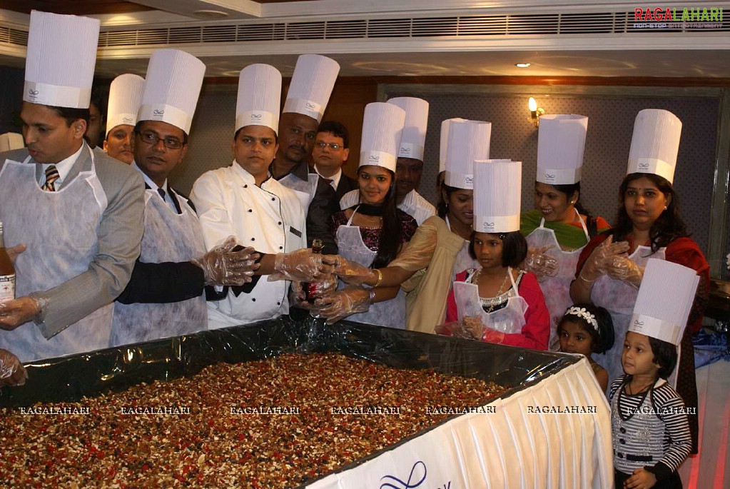 Cake Mixing Ceremony at Aditya Park, Hyd