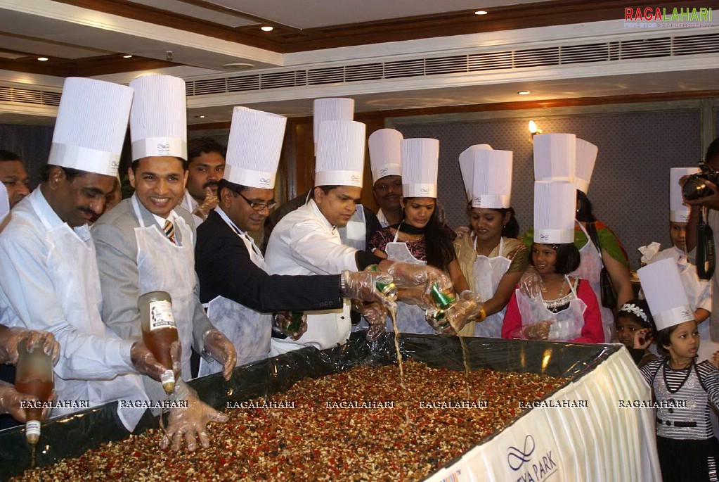 Cake Mixing Ceremony at Aditya Park, Hyd