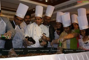 Cake Mixing at Aditya Park, Hyd