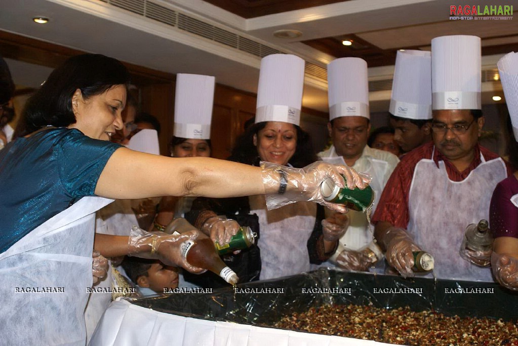 Cake Mixing Ceremony at Aditya Park, Hyd