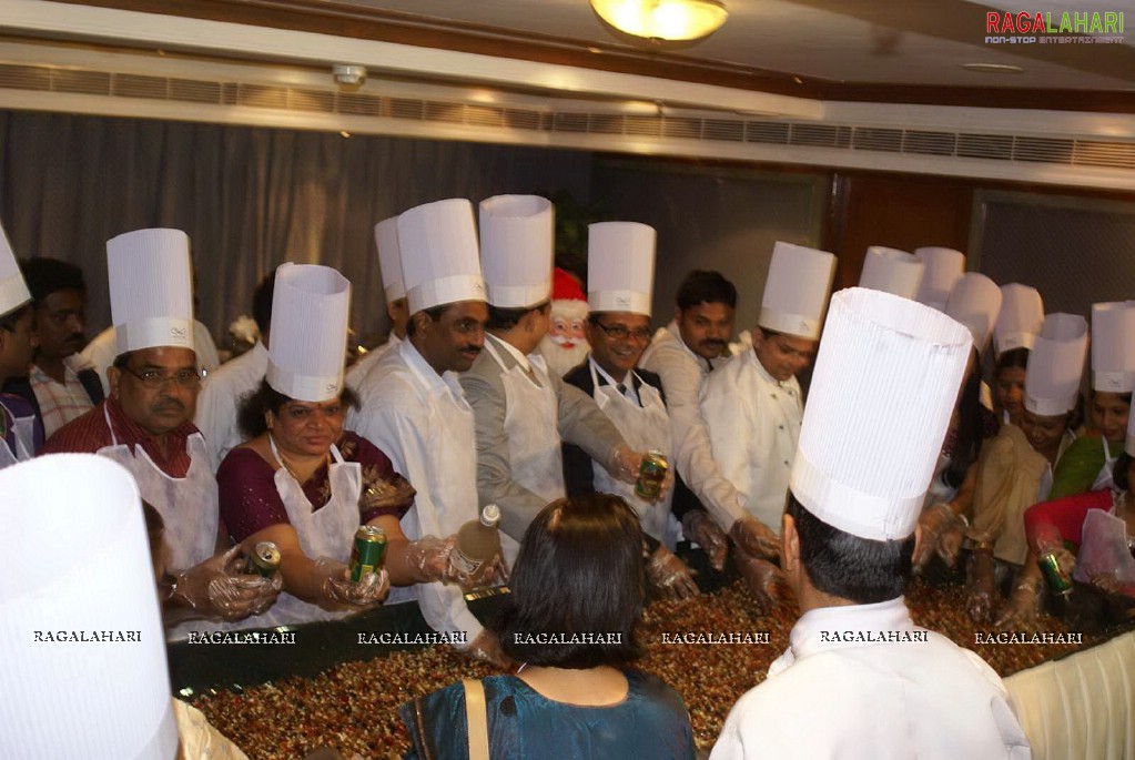 Cake Mixing Ceremony at Aditya Park, Hyd