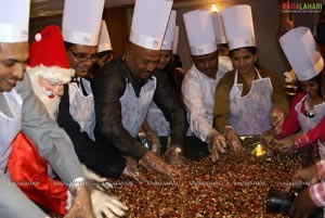 Cake Mixing at Aditya Park, Hyd