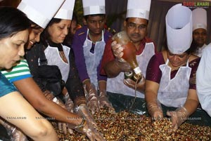 Cake Mixing at Aditya Park, Hyd