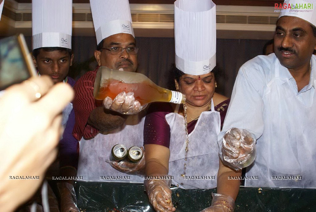 Cake Mixing Ceremony at Aditya Park, Hyd