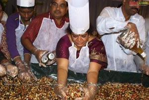 Cake Mixing at Aditya Park, Hyd