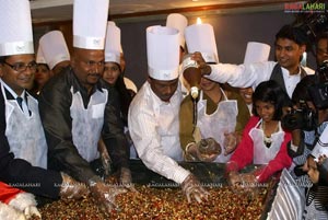 Cake Mixing at Aditya Park, Hyd