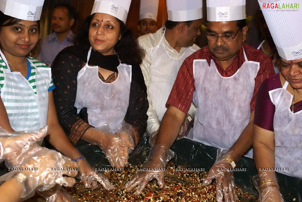 Cake Mixing Ceremony at Aditya Park, Hyd