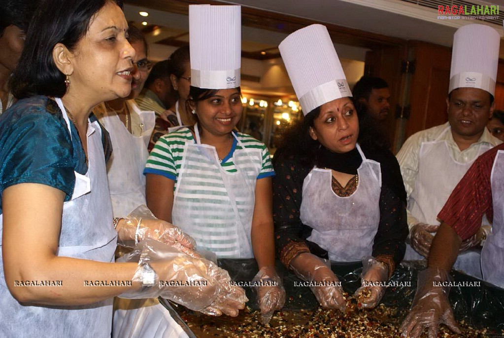 Cake Mixing Ceremony at Aditya Park, Hyd