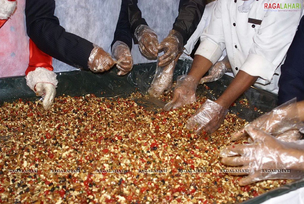 Cake Mixing Ceremony at Aditya Park, Hyd