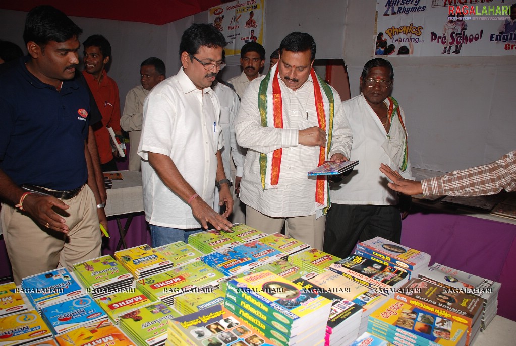 Minister Danam Nagender inaugurates Largest Exclusive Exhibition of Education CDs & DVDs
