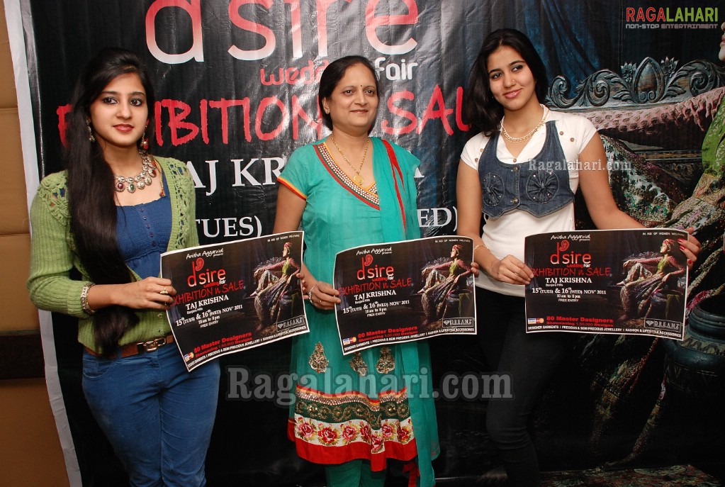 D'sire Exhibition and Sale at Taj Krishna - Press Meet