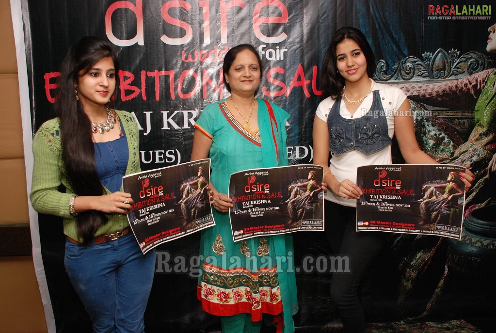 D'sire Exhibition and Sale at Taj Krishna - Press Meet