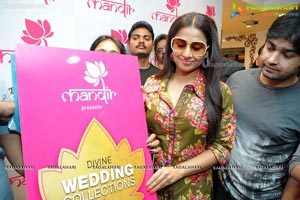 Vidyabalan Launches Divine Wedding Collection at Mandir