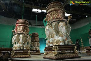 Sri Ramarajyam Working Stills