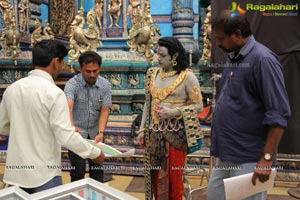 Sri Ramarajyam Working Stills