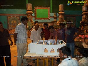 Sri Ramarajyam Working Stills