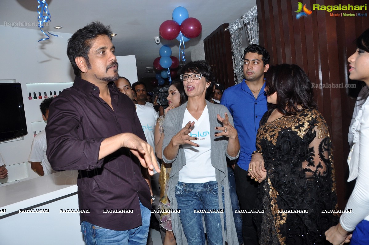 Nagarjuna launches b:blunt Salon, Hyderabad