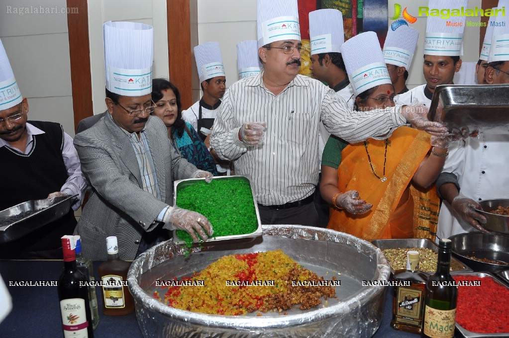 Cake Mixing Ceremony at Katriya Hotel, Hyderabad