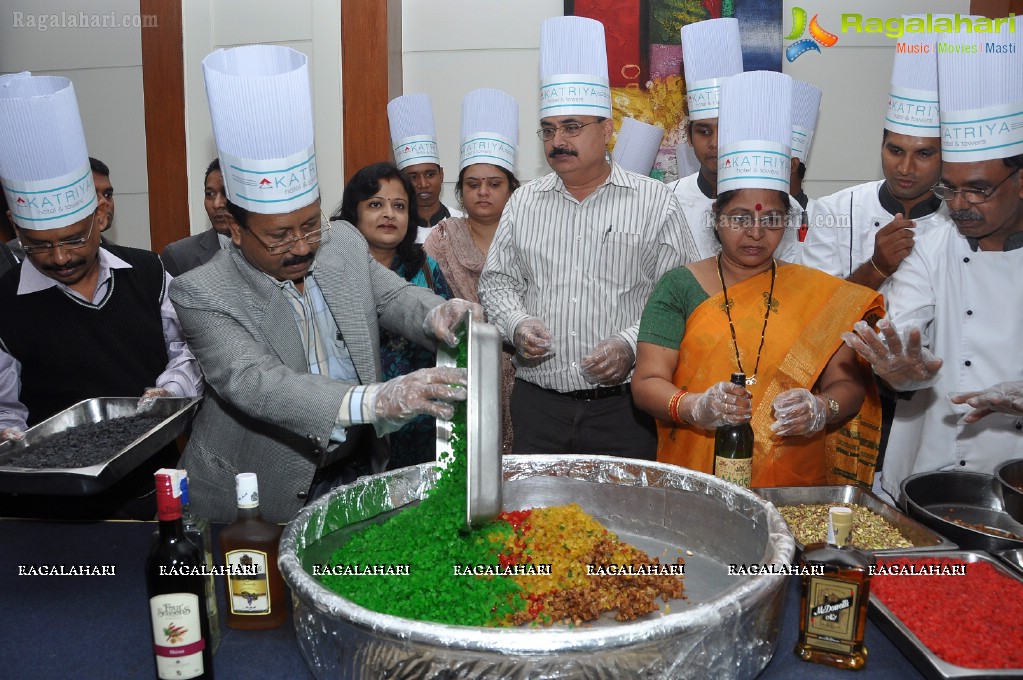 Cake Mixing Ceremony at Katriya Hotel, Hyderabad