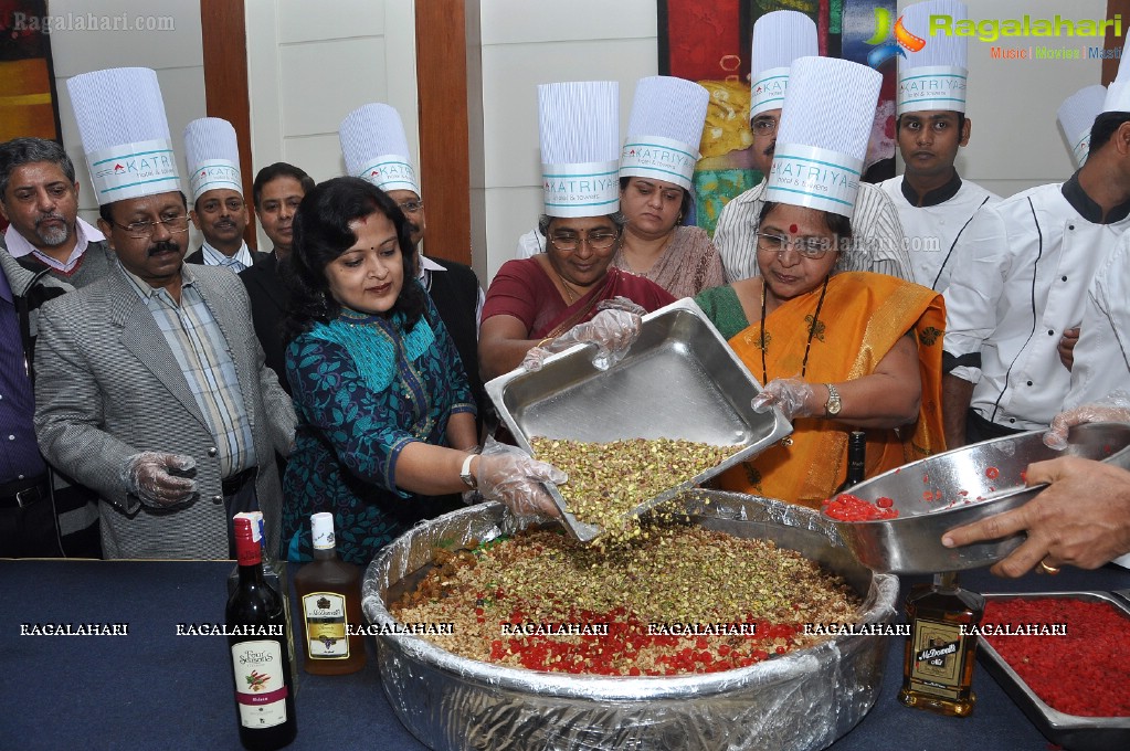 Cake Mixing Ceremony at Katriya Hotel, Hyderabad