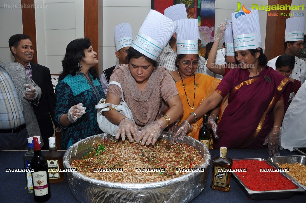 Cake Mixing Ceremony at Katriya Hotel, Hyderabad