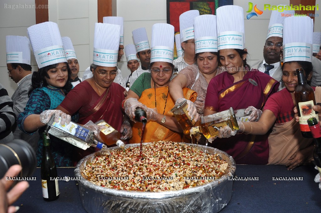 Cake Mixing Ceremony at Katriya Hotel, Hyderabad