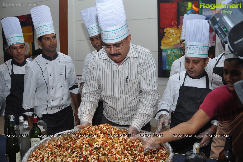 Cake Mixing Ceremony at Katriya Hotel, Hyderabad