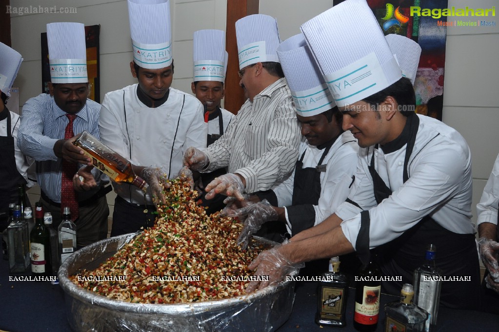 Cake Mixing Ceremony at Katriya Hotel, Hyderabad