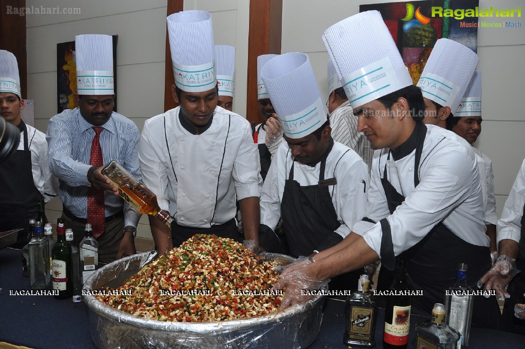 Cake Mixing Ceremony at Katriya Hotel, Hyderabad