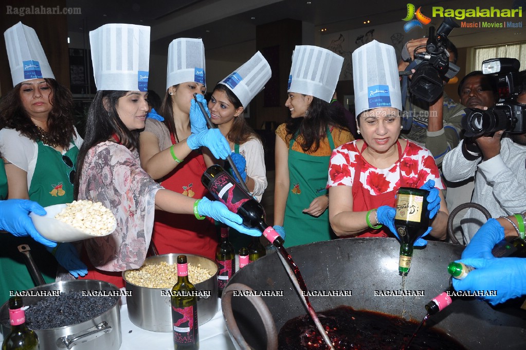 Cake Mixing Ceremony at Radisson Blu Plaza, Hyderabad