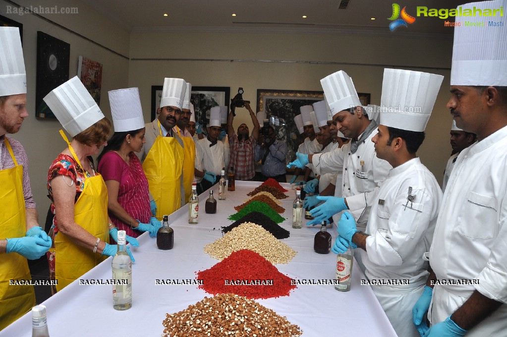 Cake Mixing Ceremony 2012 at Taj Deccan, Hyderabad