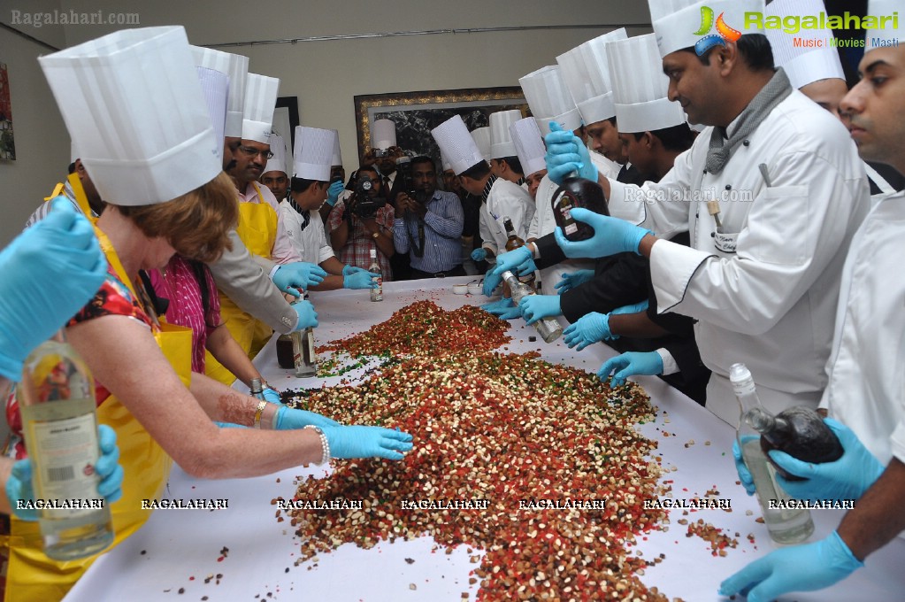 Cake Mixing Ceremony 2012 at Taj Deccan, Hyderabad