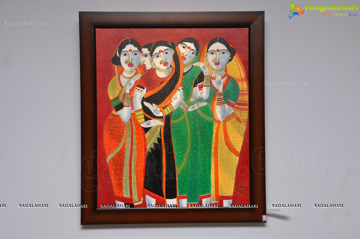 Chiranjeevi launches 'Human Colours of Telangana' Art Exhibition