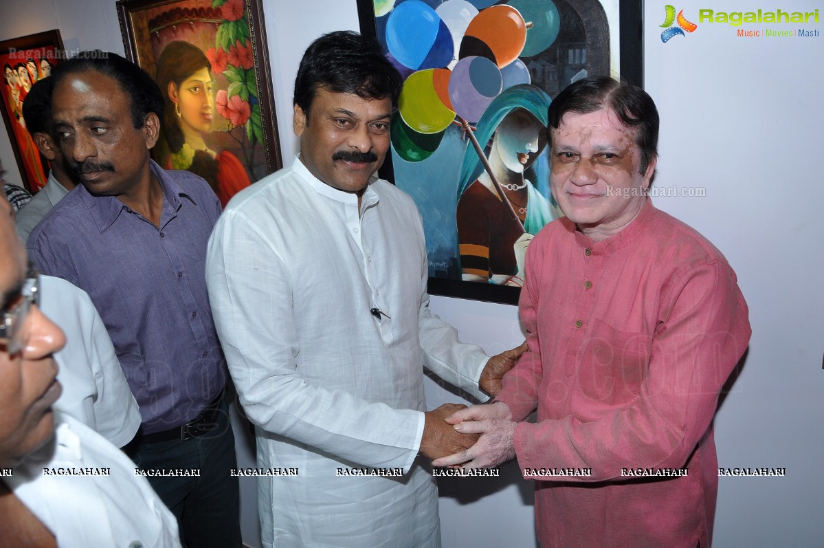 Chiranjeevi launches 'Human Colours of Telangana' Art Exhibition