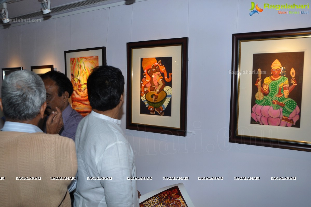 Chiranjeevi launches 'Human Colours of Telangana' Art Exhibition