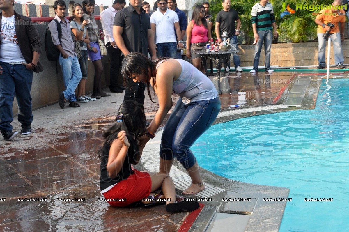 Pool Party with Tollywood Celebrities at Hotel Amrutha Castle Best Western, Hyderabad