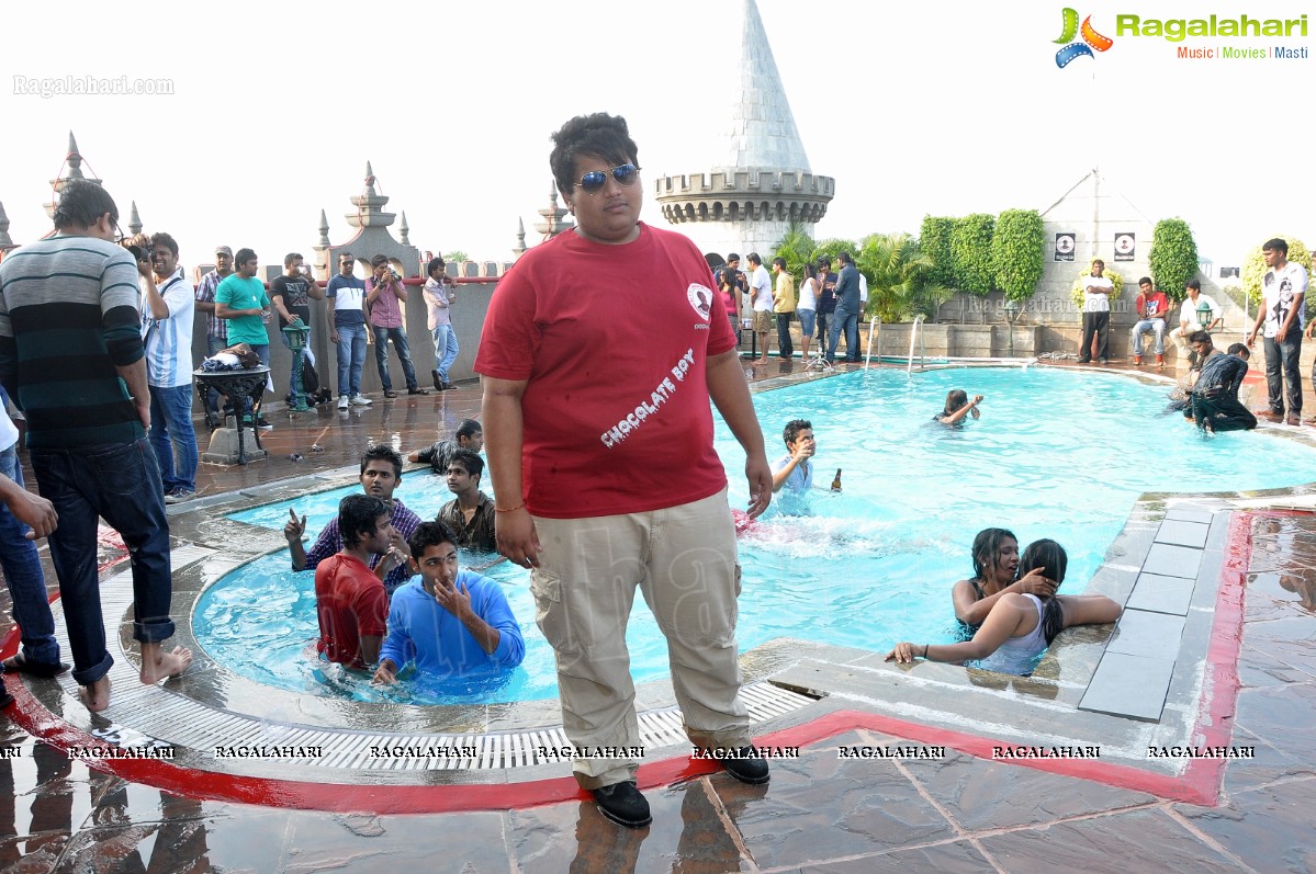 Pool Party with Tollywood Celebrities at Hotel Amrutha Castle Best Western, Hyderabad