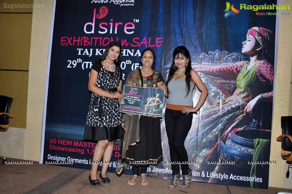 D'sire Exhibition & Sale (November 29th & 30th) Curtain Raiser, Hyderabad