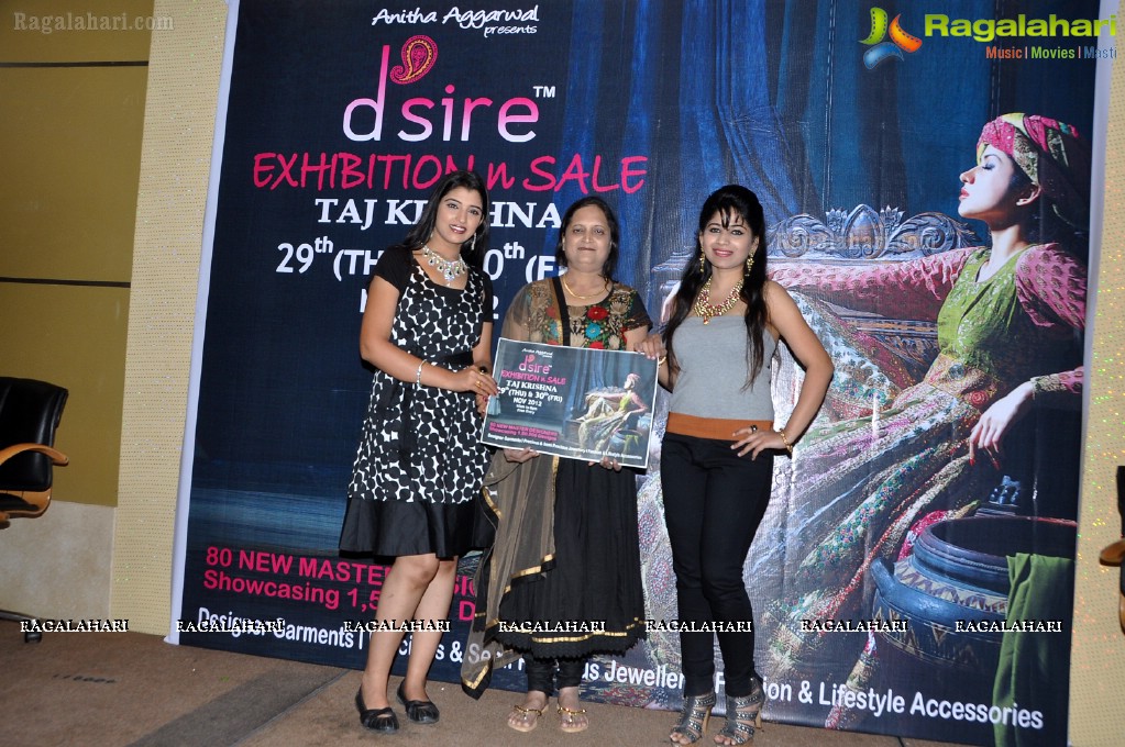 D'sire Exhibition & Sale (November 29th & 30th) Curtain Raiser, Hyderabad