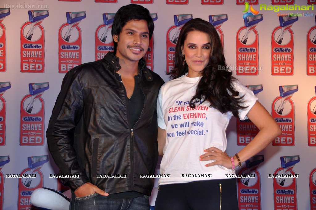 Neha Dhupia and Sundeep Kishan at Gillette 'Shave or Crave' Movement Event, ITC Kakatiya, Hyderabad