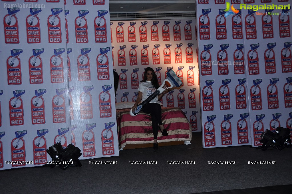 Neha Dhupia and Sundeep Kishan at Gillette 'Shave or Crave' Movement Event, ITC Kakatiya, Hyderabad