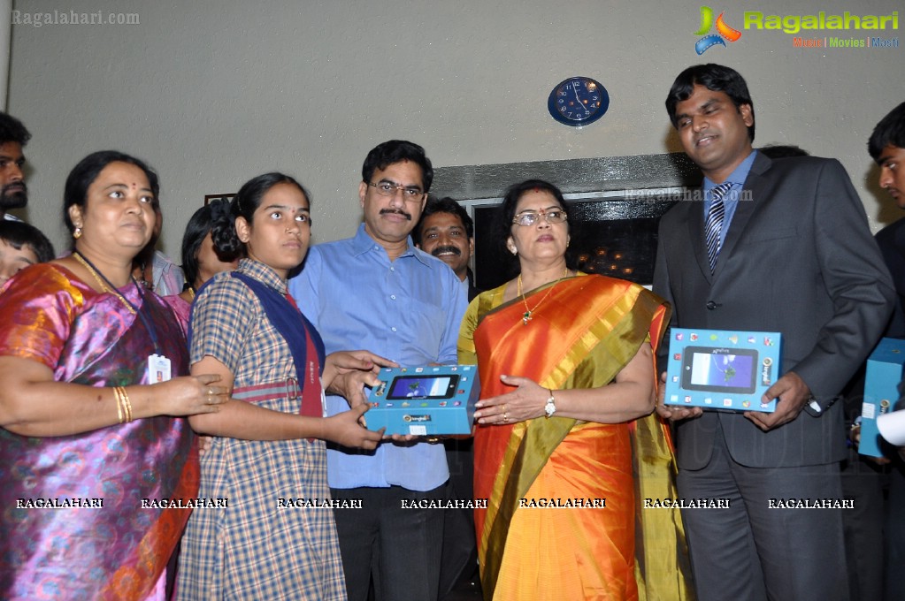 Minister Killi Kruparani distributes KingTab Tabet PC to Meritorious Students