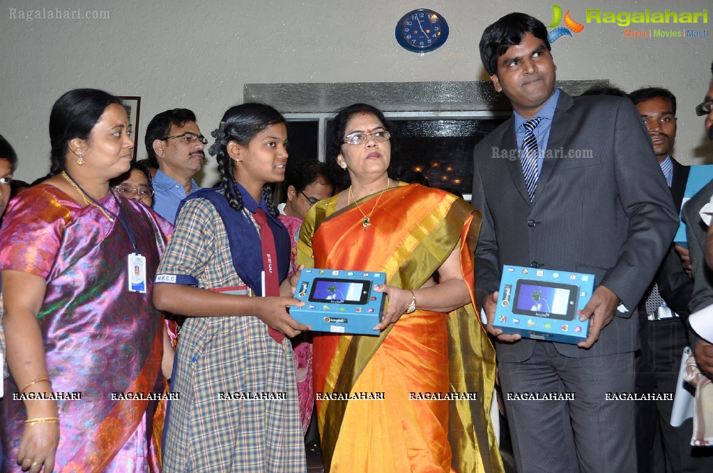 Minister Killi Kruparani distributes KingTab Tabet PC to Meritorious Students