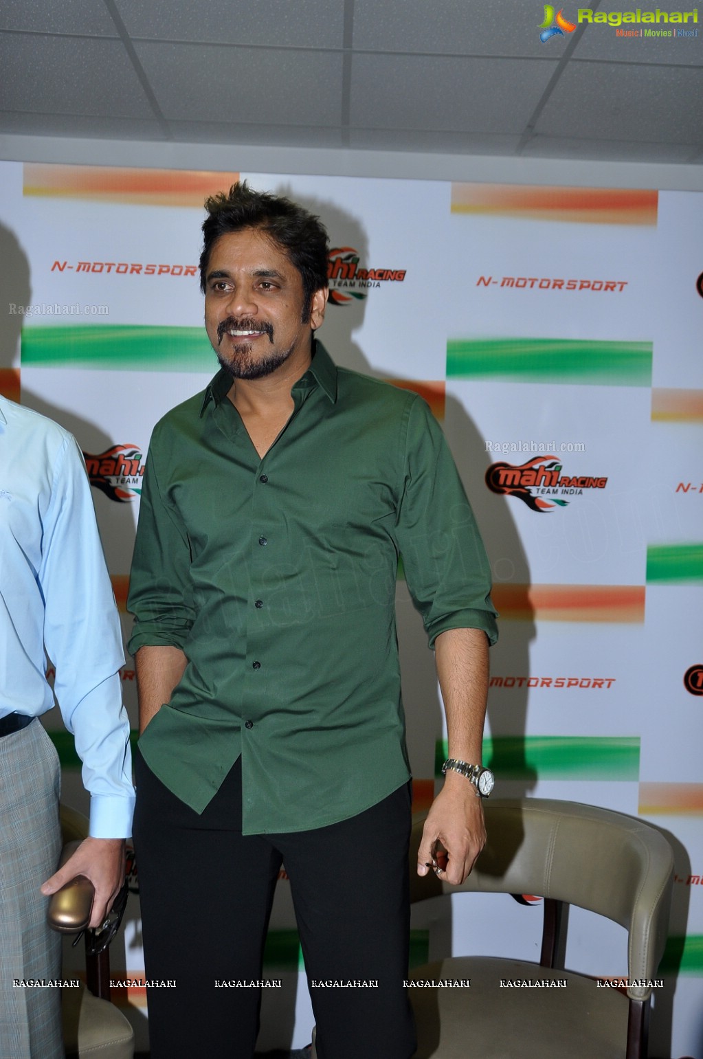 Nagarjuna at Mahi Racing Team India Press Meet, Hyderabad