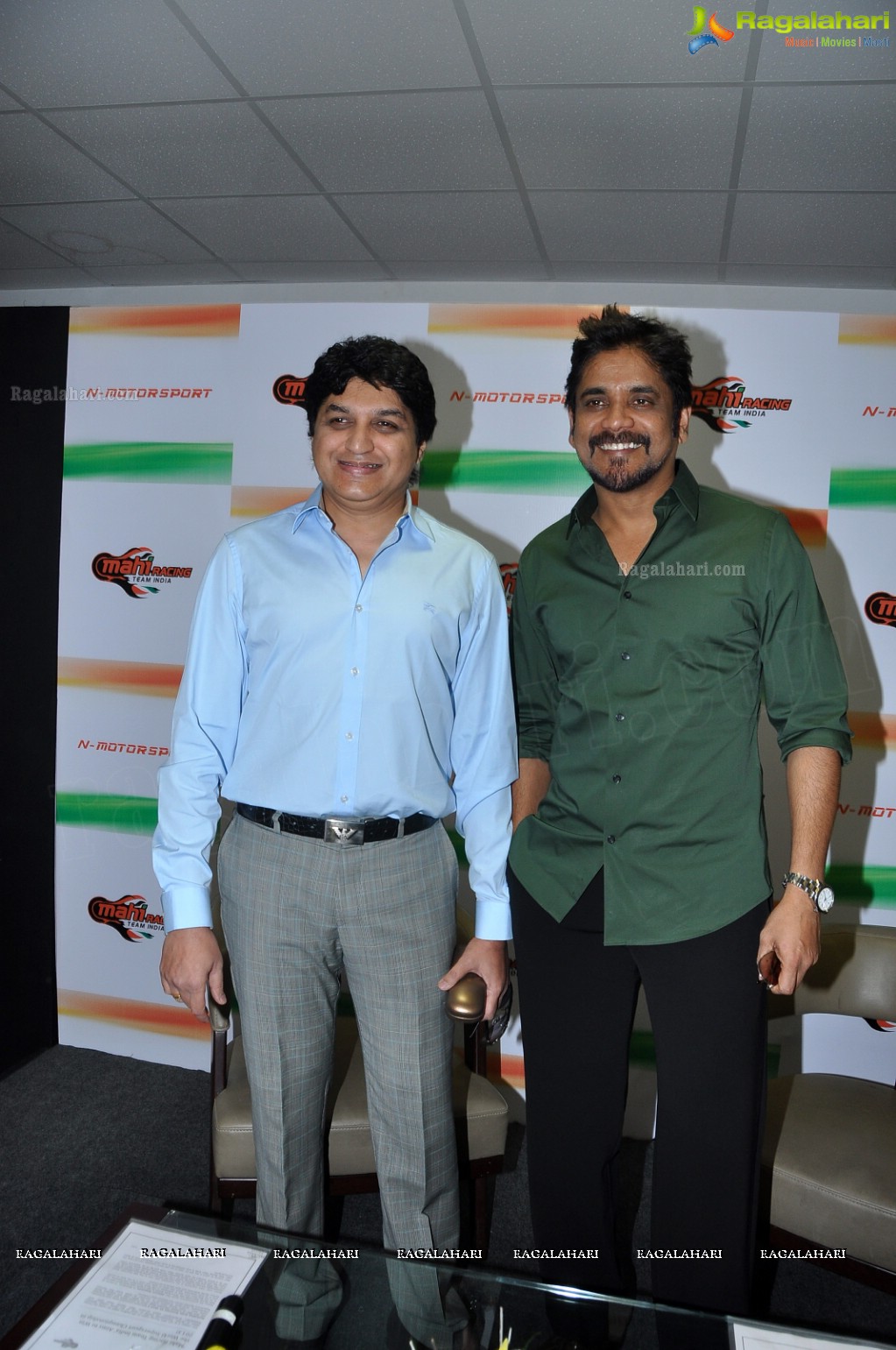 Nagarjuna at Mahi Racing Team India Press Meet, Hyderabad