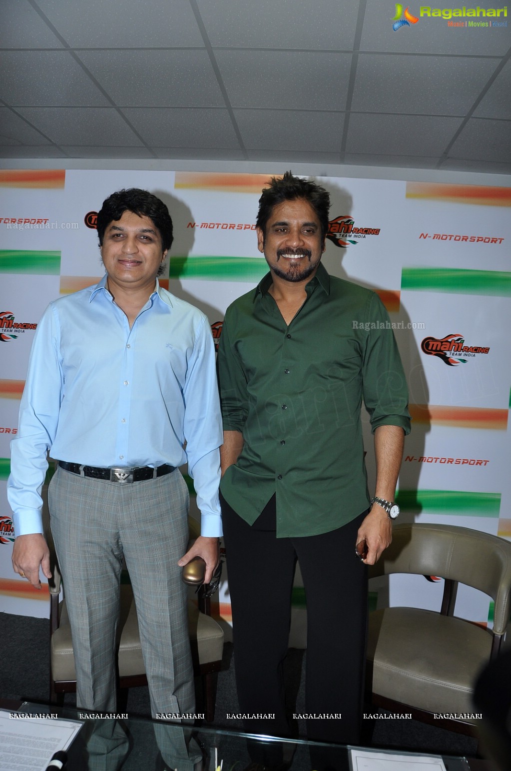Nagarjuna at Mahi Racing Team India Press Meet, Hyderabad