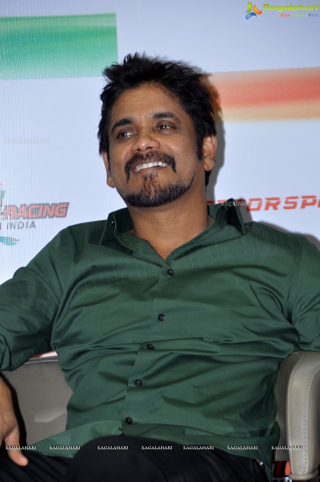 Nagarjuna at Mahi Racing Team India Press Meet, Hyderabad