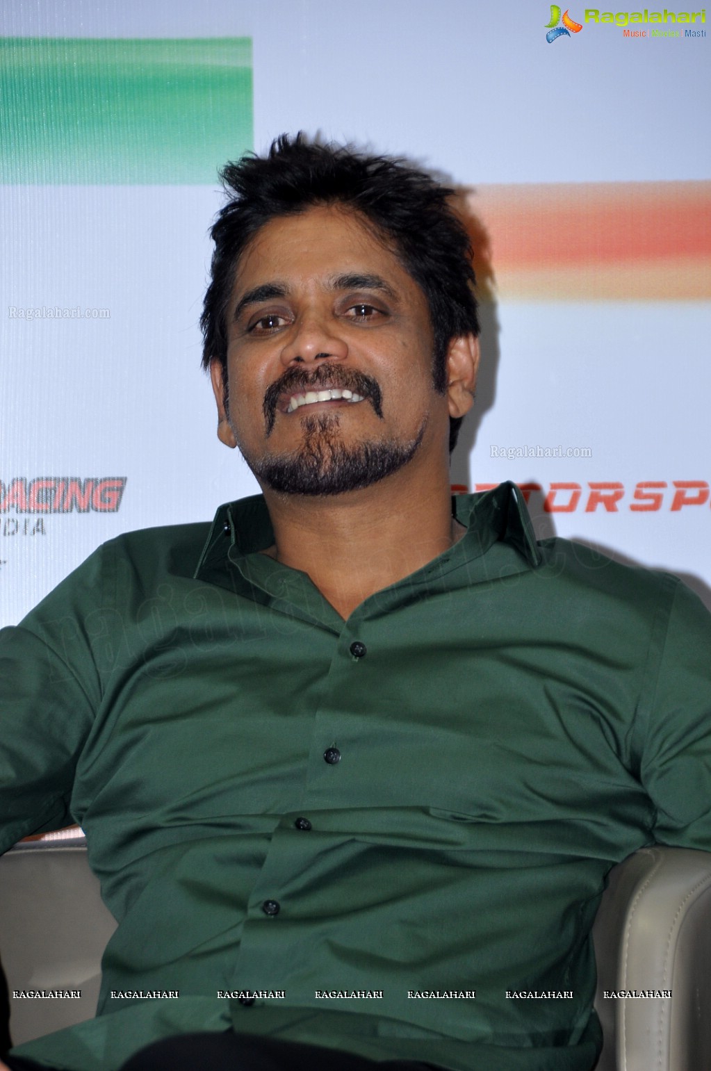 Nagarjuna at Mahi Racing Team India Press Meet, Hyderabad