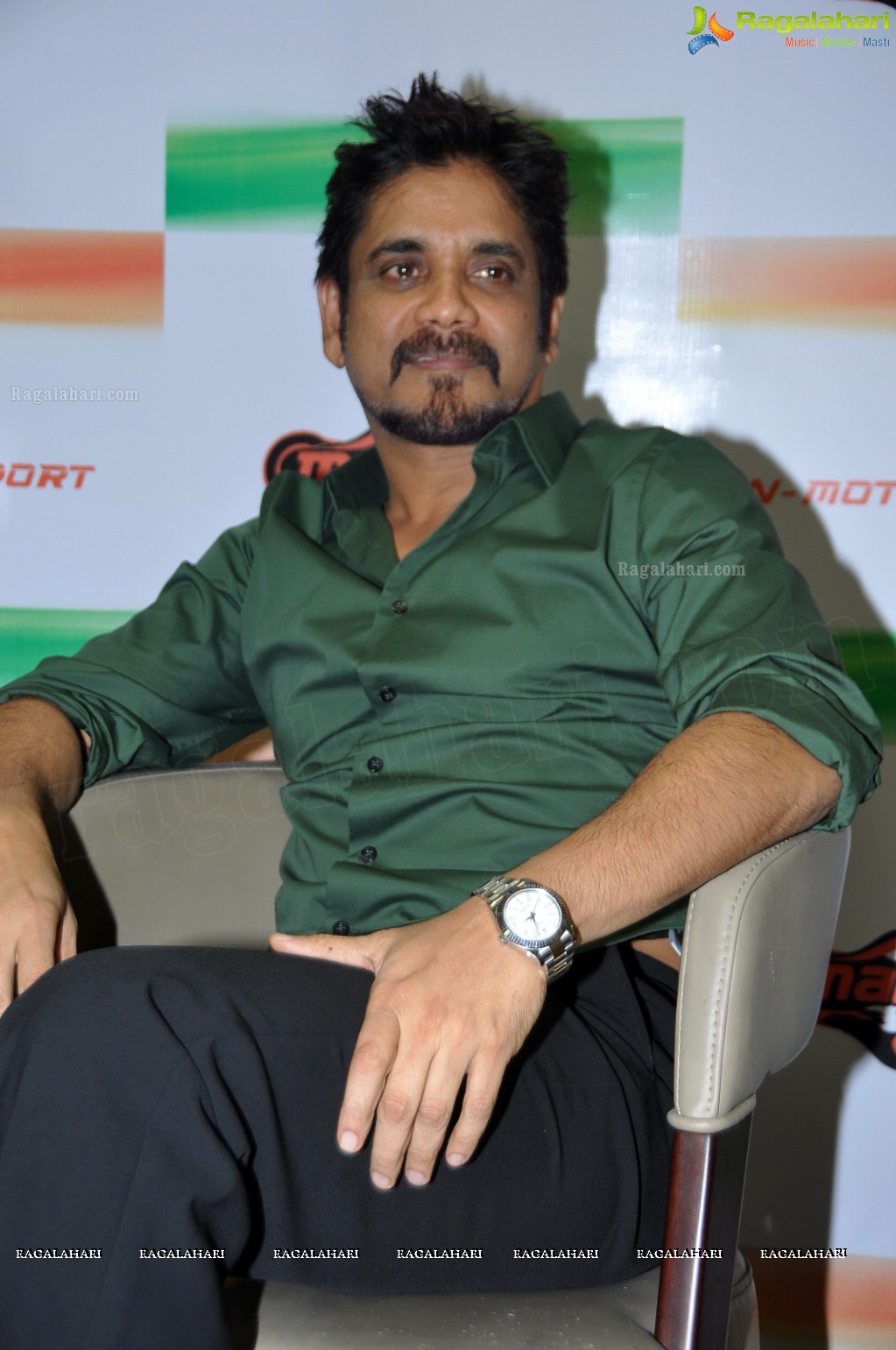 Nagarjuna at Mahi Racing Team India Press Meet, Hyderabad