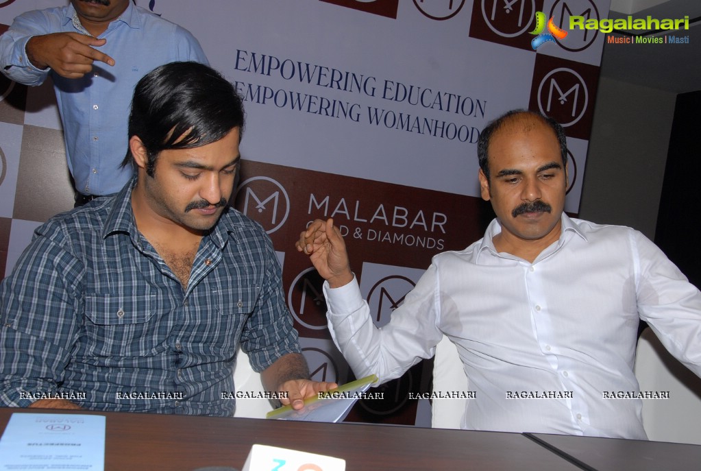 Malabar Gold & Diamonds launch Educational aid to Girl Child in AP by NTR